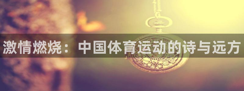 杏宇5招商：激情燃烧：中国体育运动的诗与远方