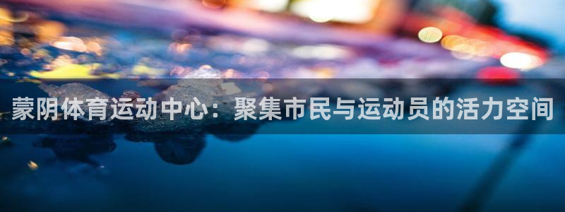 佛山市南海意昂机电仪器有限公司：蒙阴体育运动中心：聚集市民与运动员的活力空间